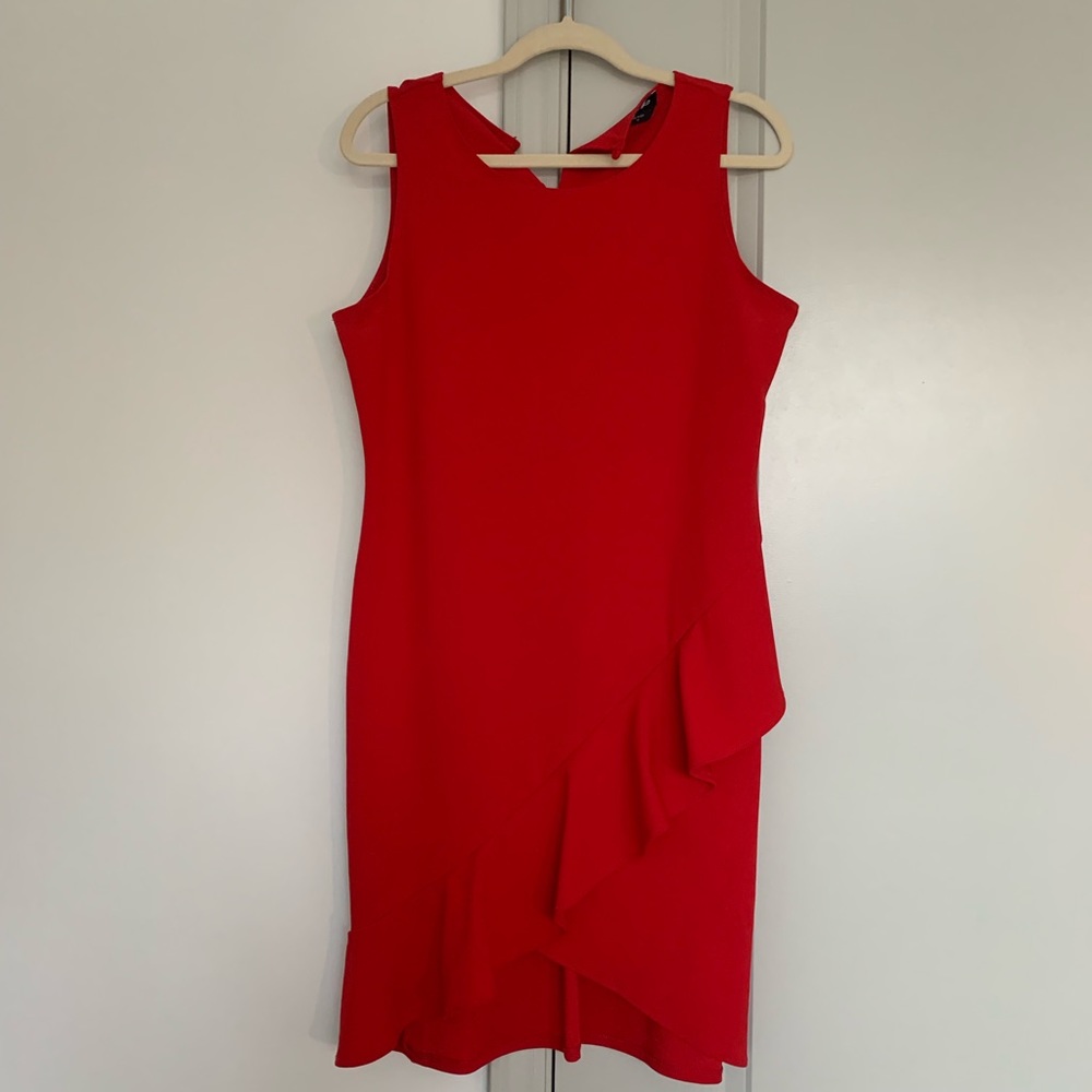 Red BEBE dress